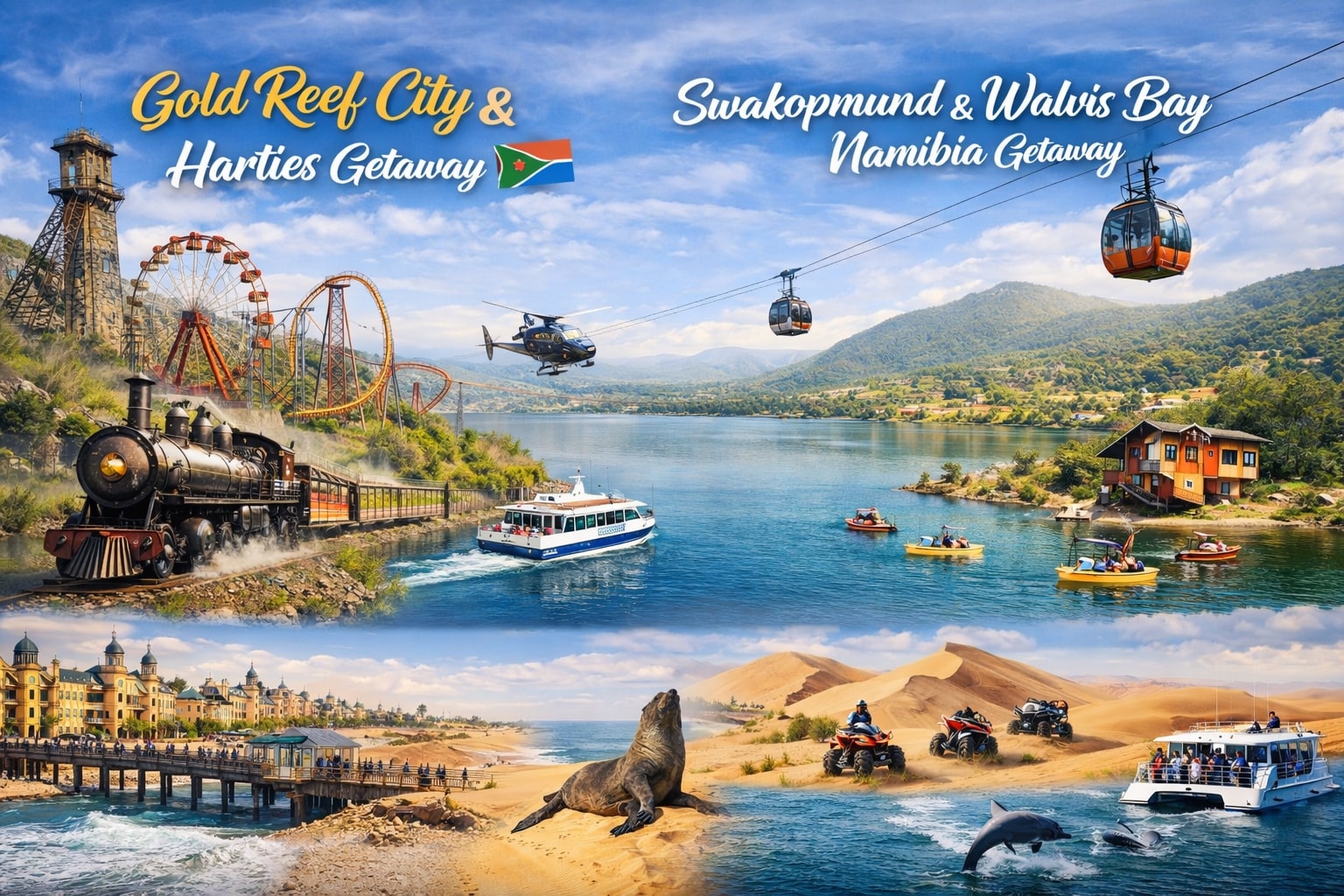 Gold Reef City and Harties
